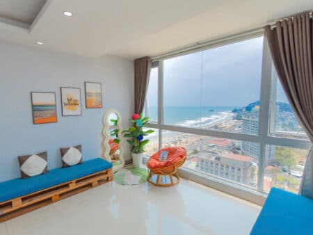 Căn Hộ 25K Oasky – View Biển – 3PN 4 Giường 2WC