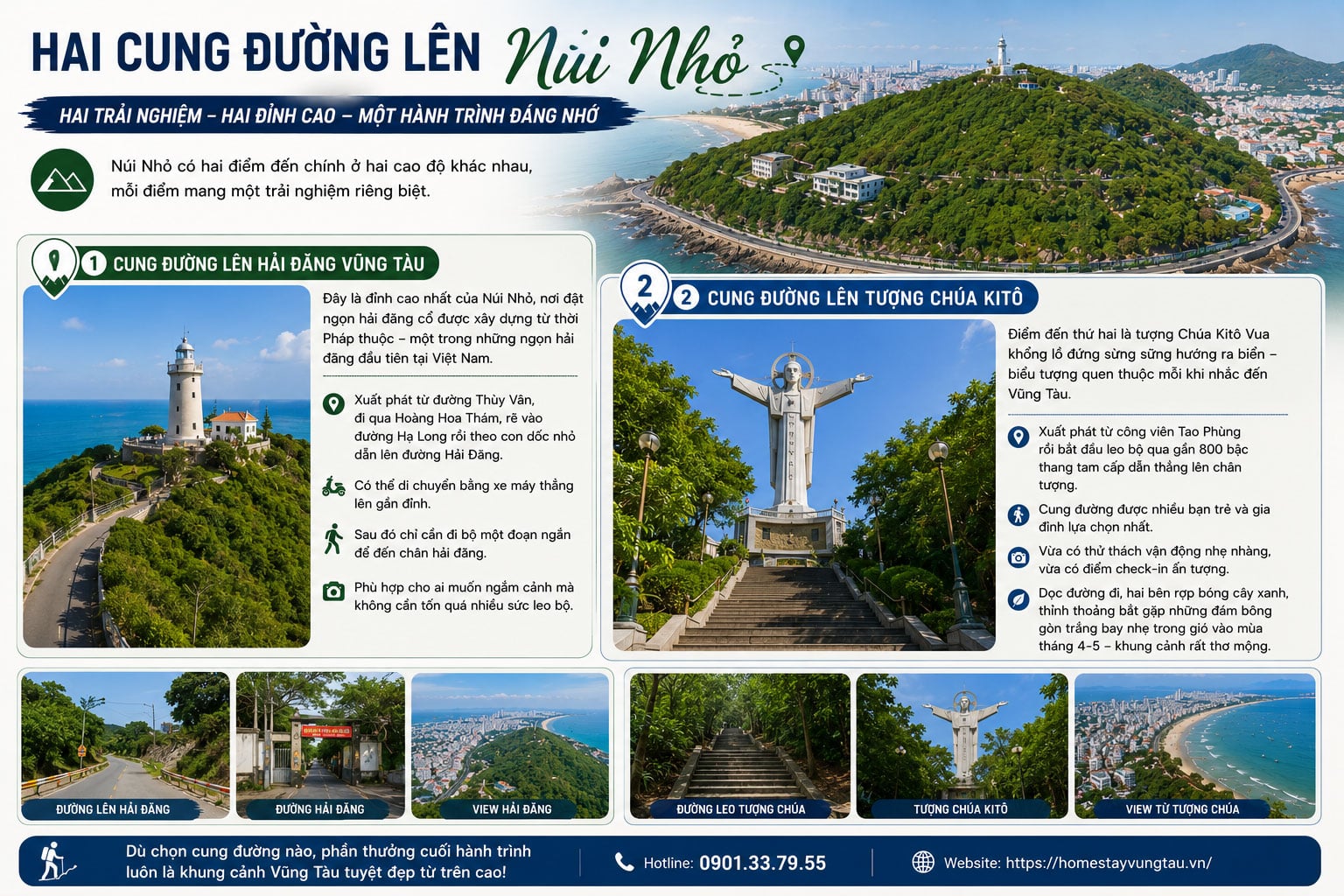 Hai cung đường lên Núi Nhỏ