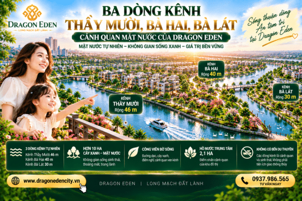 Ba Dòng Kênh Thầy Mười, Bà Hai, Bà Lát – Cảnh Quan Mặt Nước Của Dragon Eden